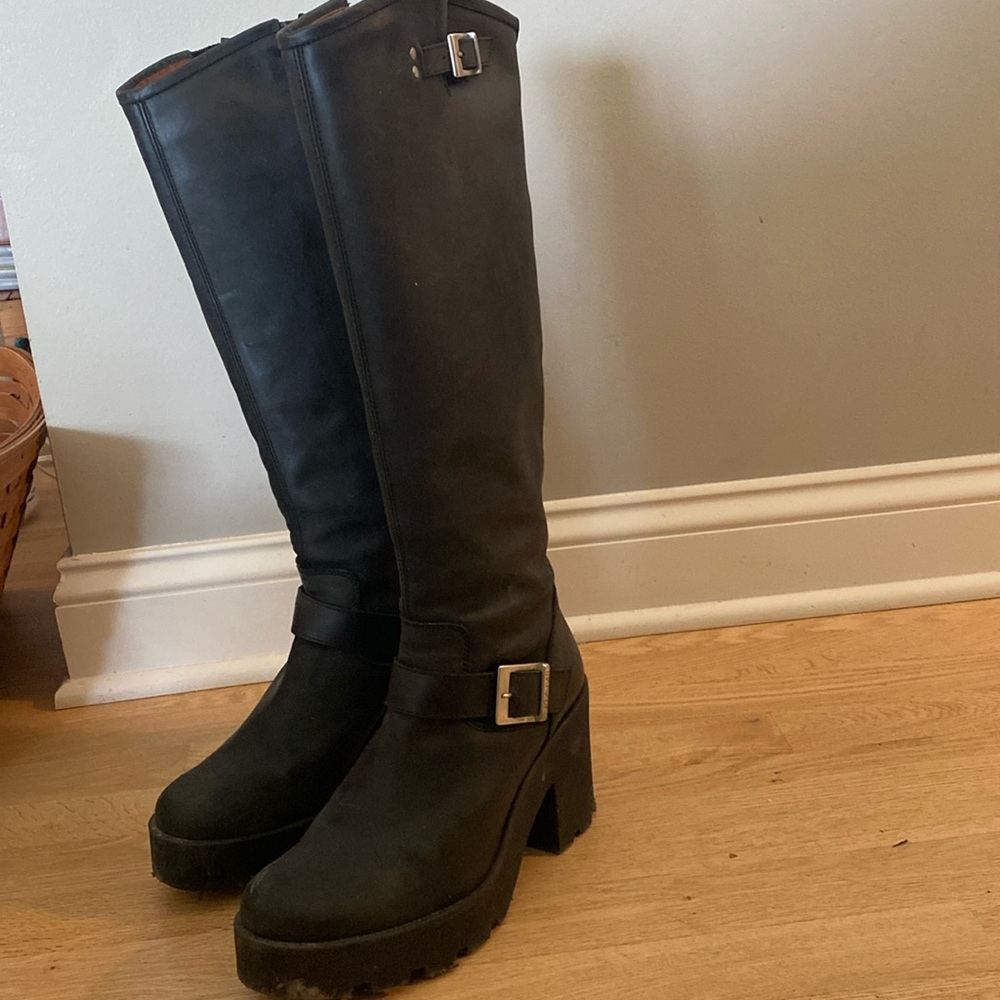 Platform Combat Boots